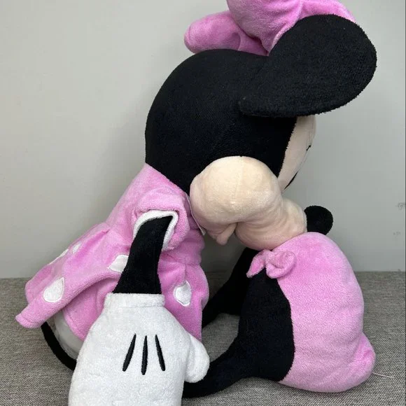 Disney Large Minnie Mouse Plush 25" Pink Polka Dots Stuffed Toy Age 2+ - Picture 7 of 14